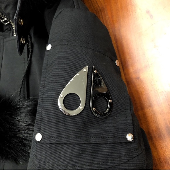 Moose Knuckles Original Stirling Parka Black Down Winter Coat Outerwear Jacket. - Picture 5 of 16